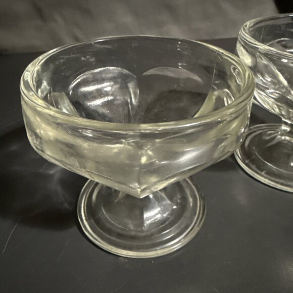 Vintage Clear Federal Sherbet Footed Glass by Federal Glass Set of 2" - Picture 4 of 13